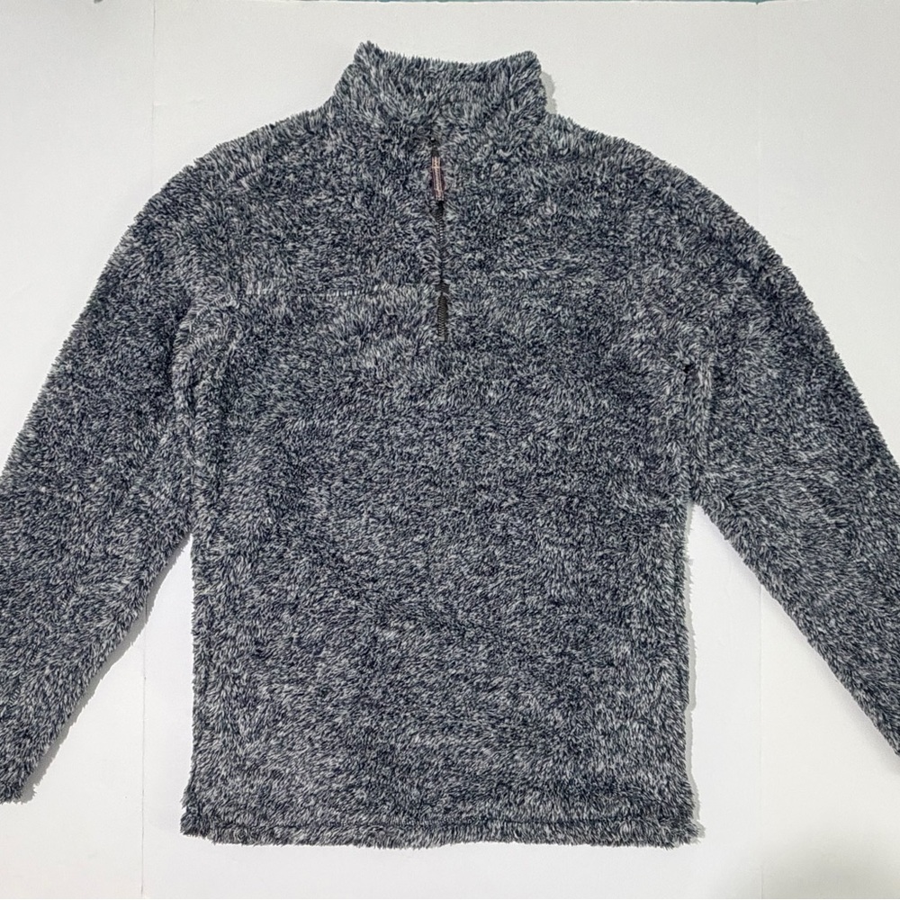 Alpine Men's Heather Gray Zip-Up Sweater